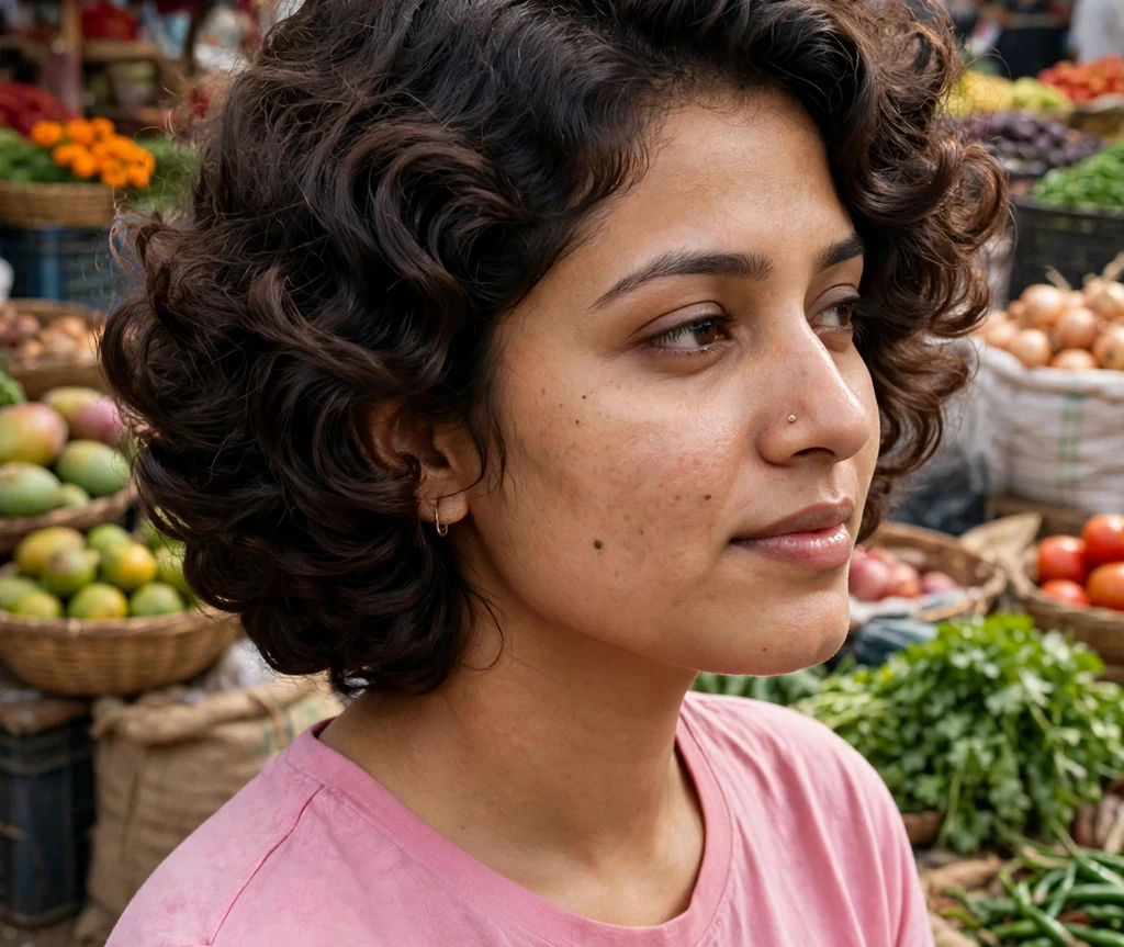 Stacked curly bob
