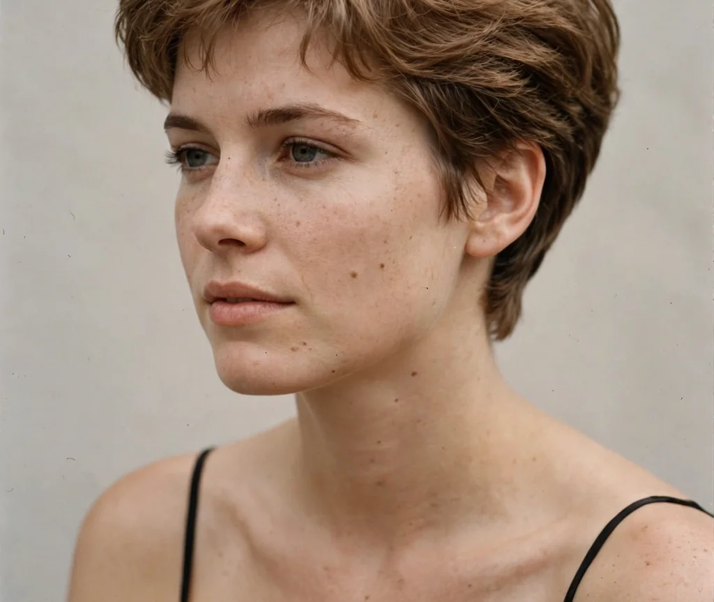 Retro 90s bixie haircuts