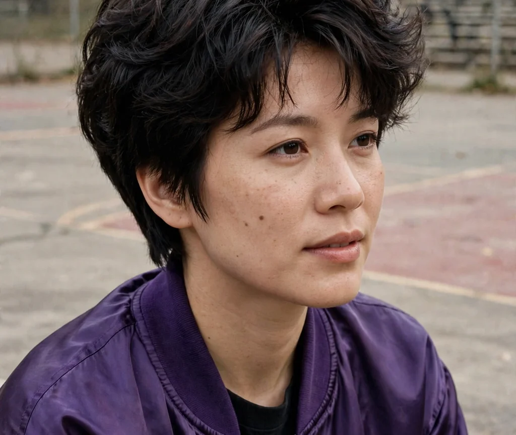Toni-inspired short 90s bixie haircut