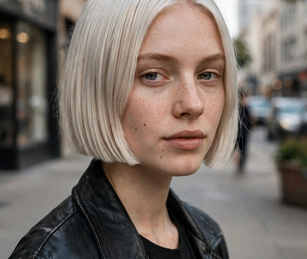 Blunt cut bob haircut