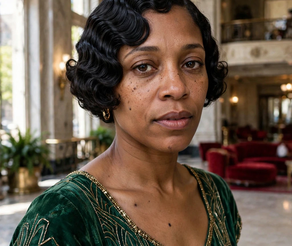 Vintage finger-wave bob haircut
