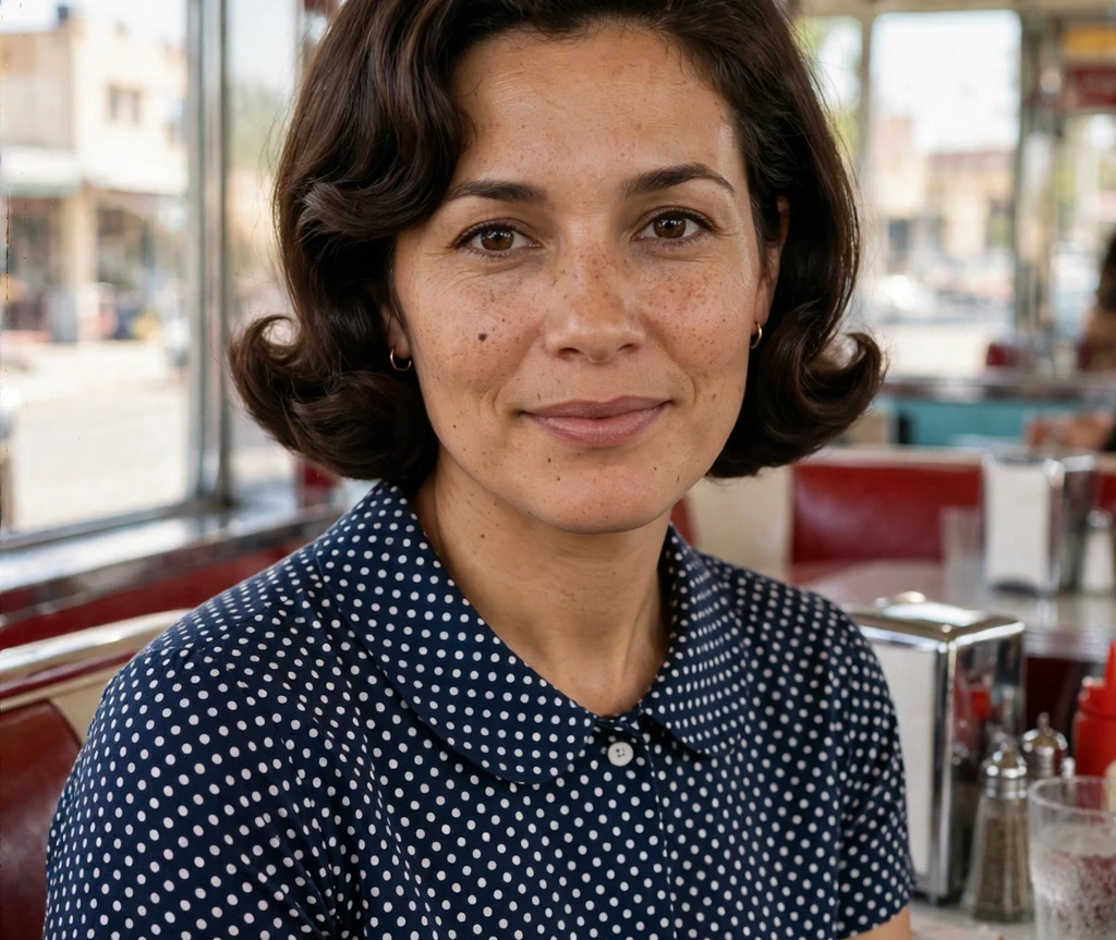 Curled-under bob haircut