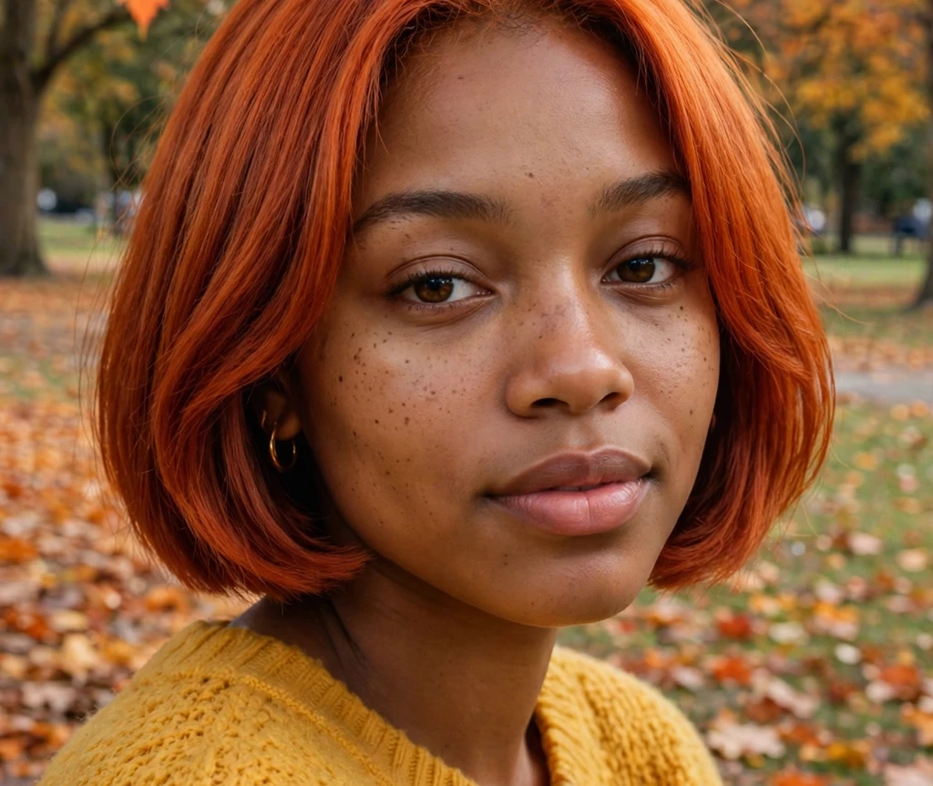 Copper penny bob haircut