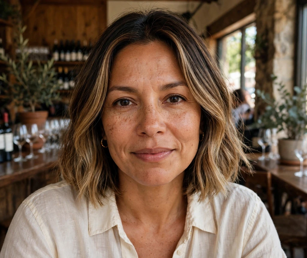 Balayage bob haircut