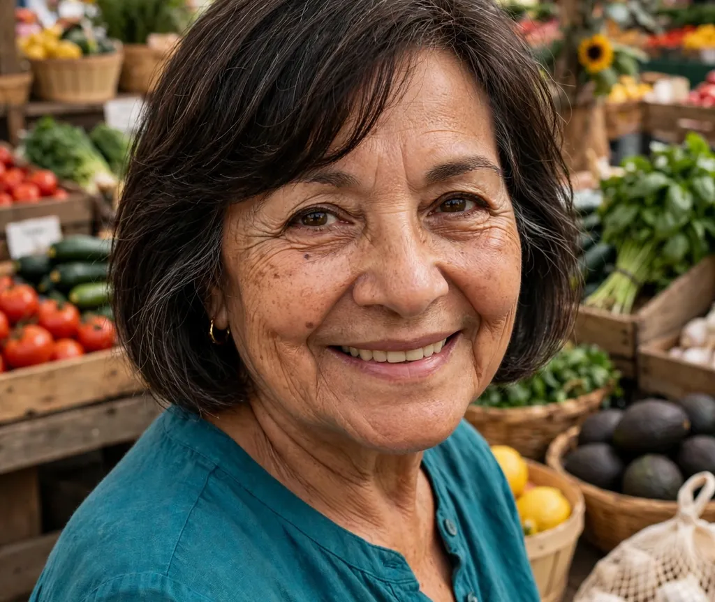 Bob with side-swept bangs for fullness on fine dark brown hair