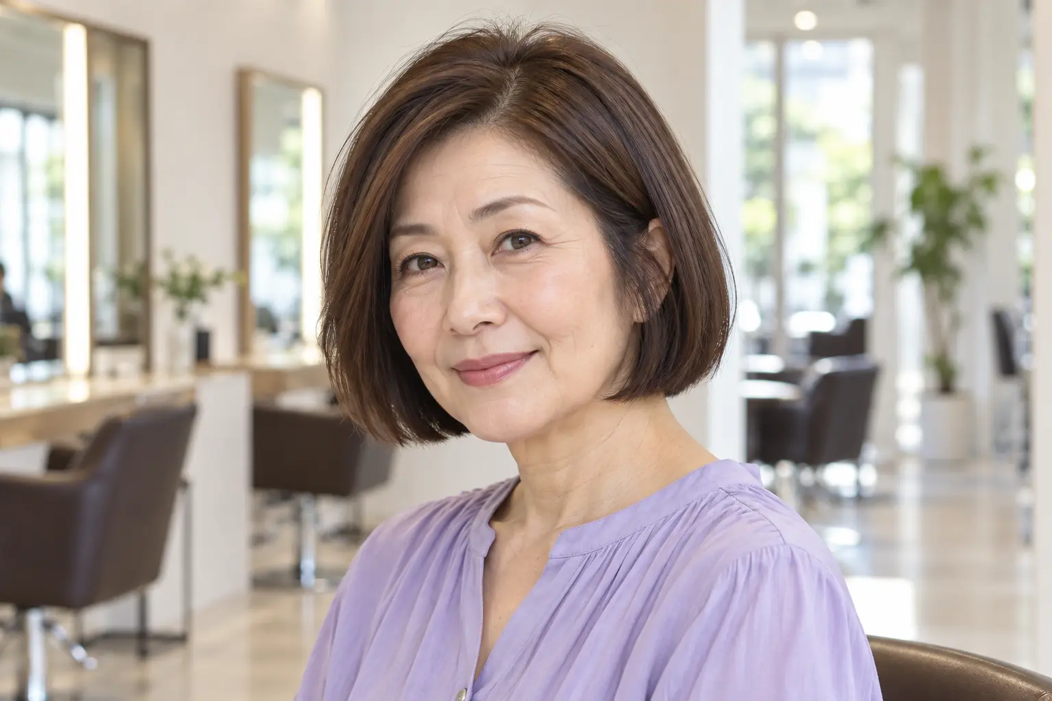 Chin-Length Blunt Bob