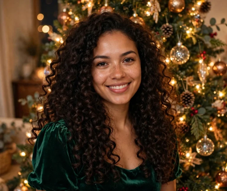 38 Gorgeous Christmas Hairstyles For Curly Hair Full Of Sparkle