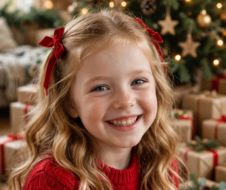 34 Stunning Christmas Hairstyles For Kids Full Of Magic