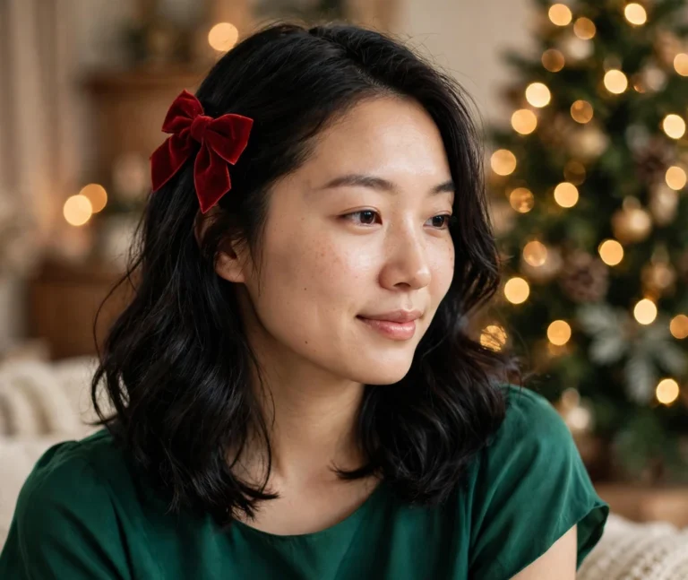 36 Chic Christmas Hairstyles For Medium Hair Full Of Charm