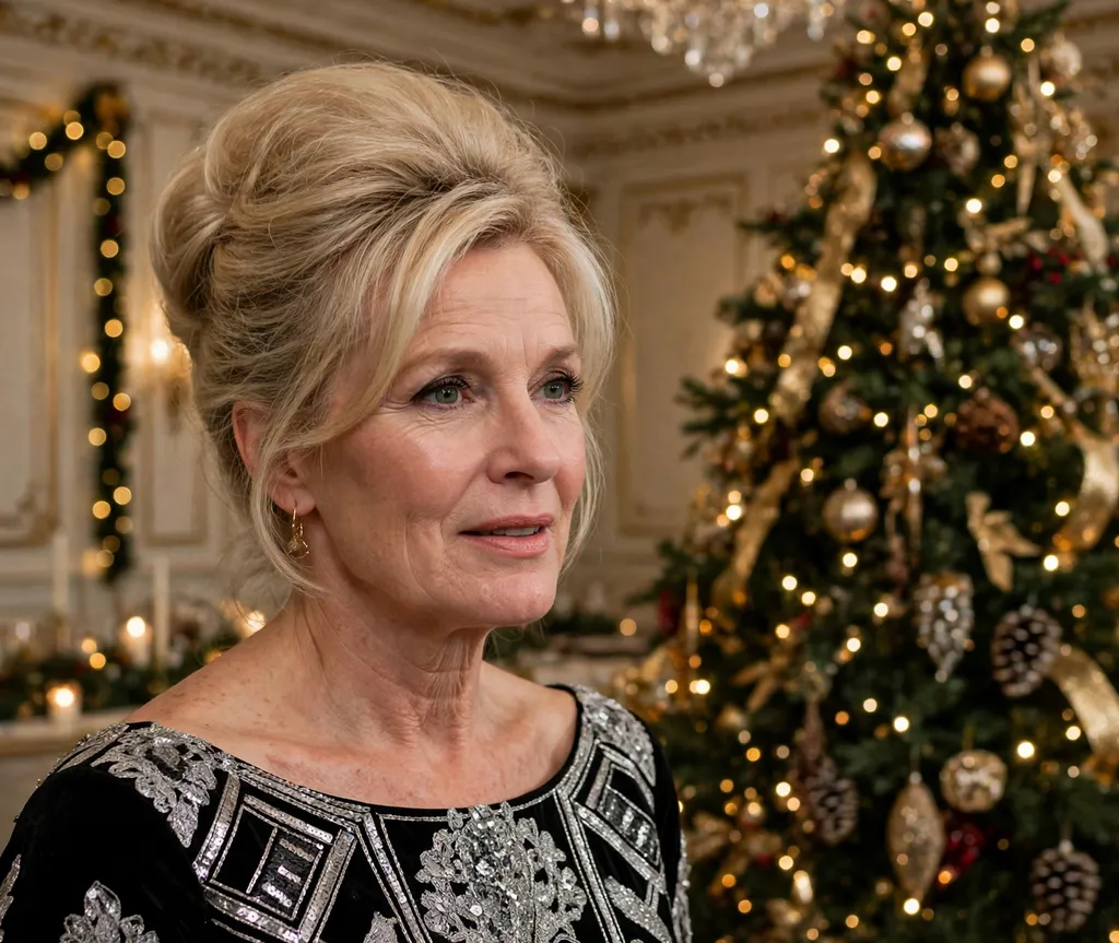 Classic beehive volume Christmas party hairstyle