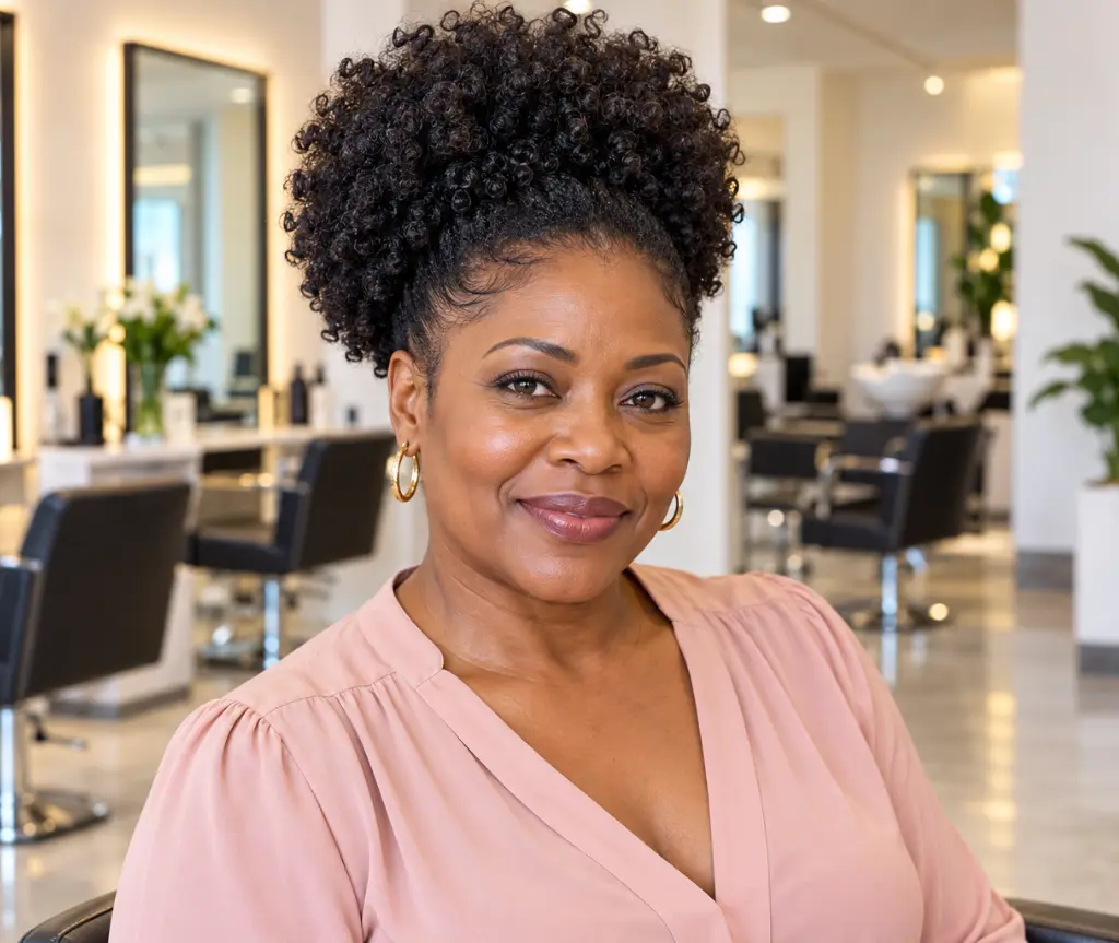 Curly Puff with Soft Edges