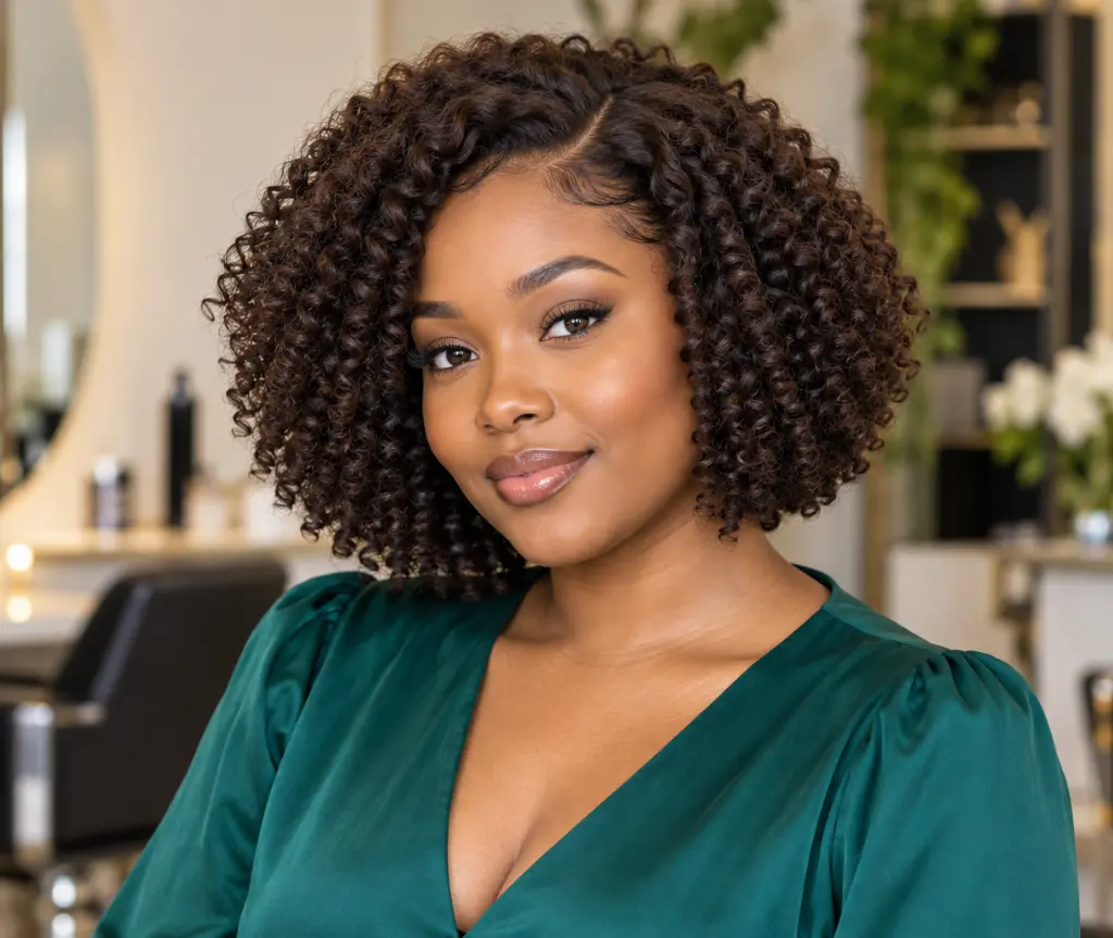 Defined Coily Bob Wig