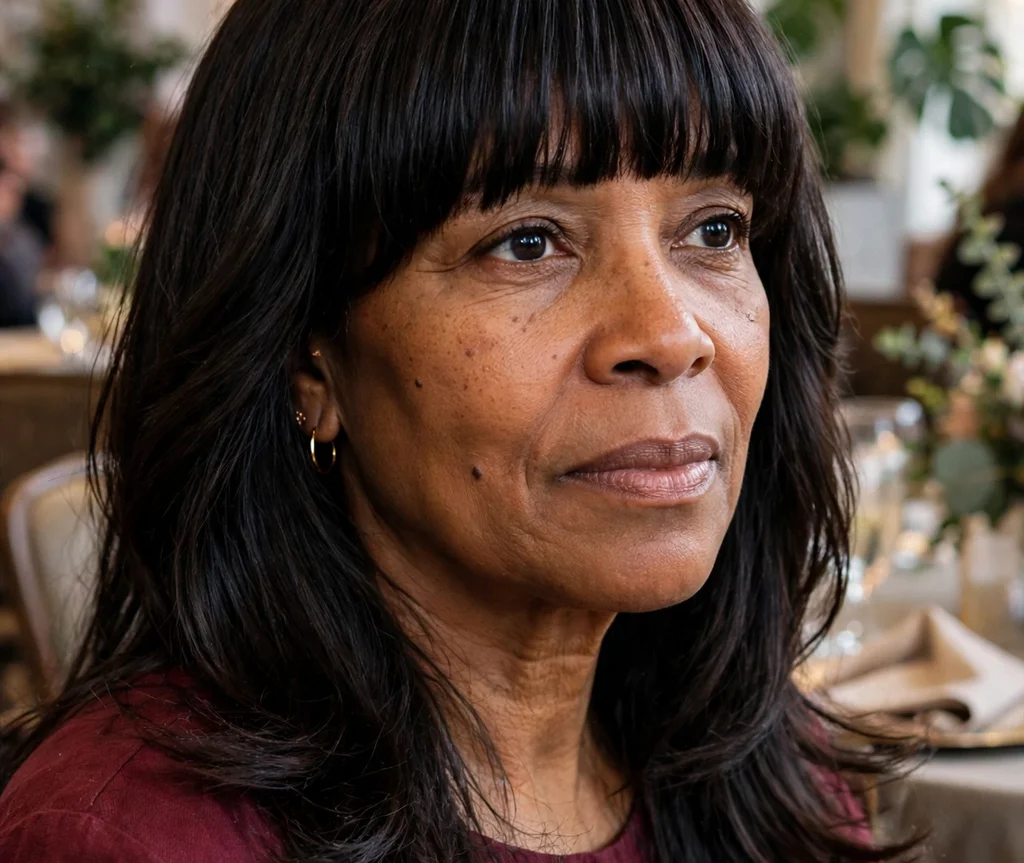 Full Blunt Bangs with Long Layers