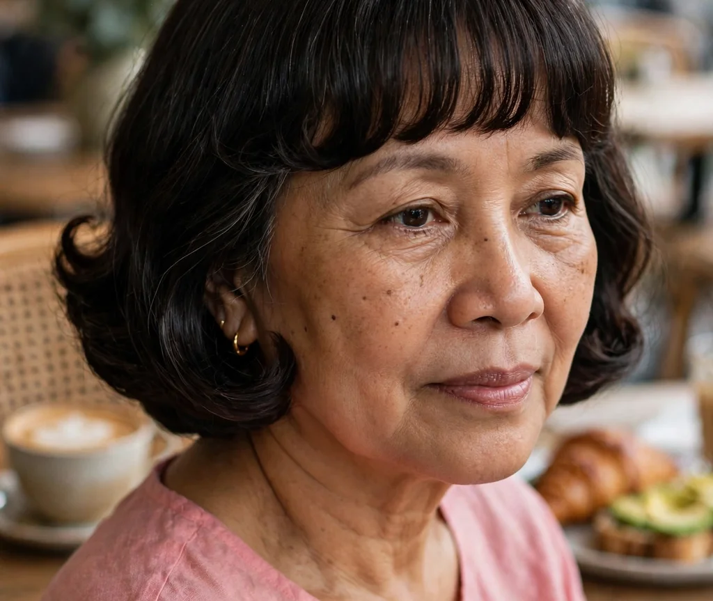 Curled-Under Bangs with a Classic Bob