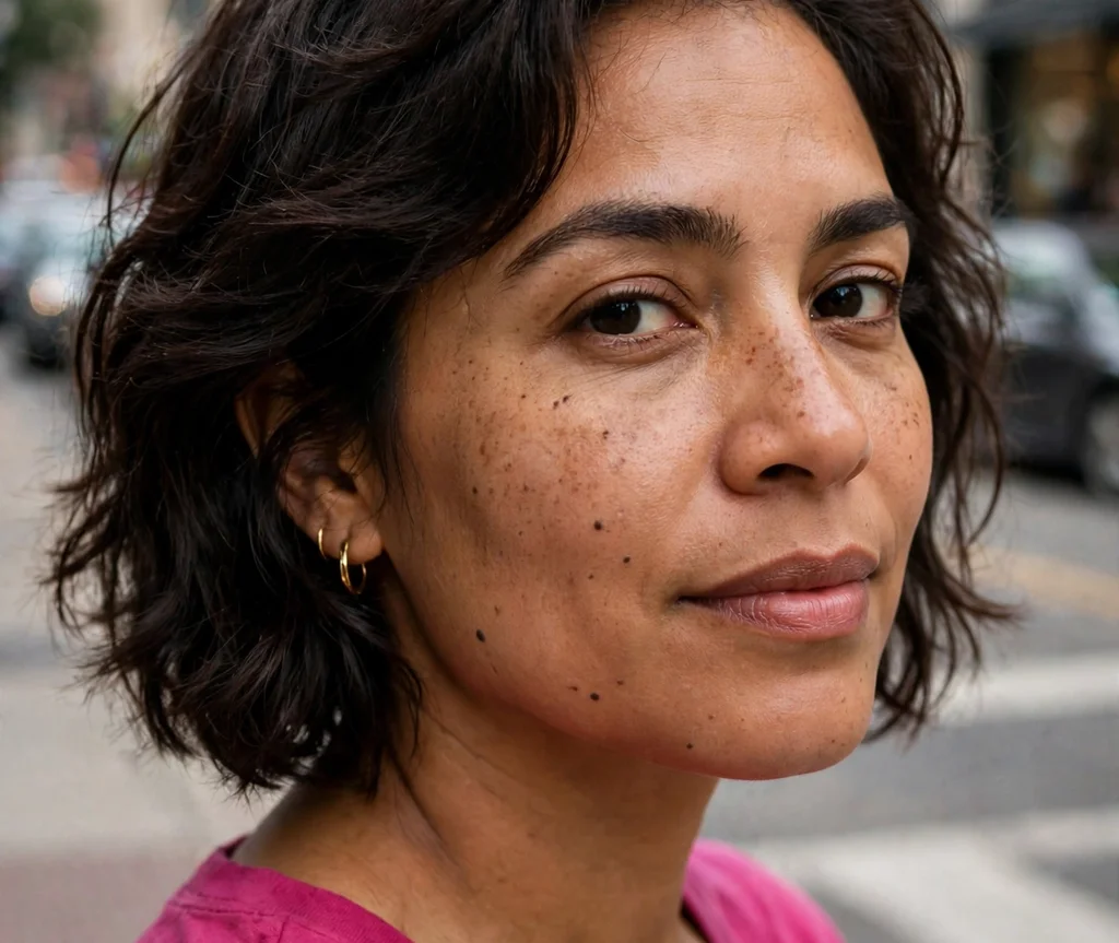Textured lob with face-framing layers