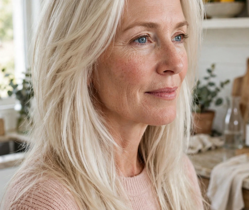 Sunlit balayage long layers for thin fine hair
