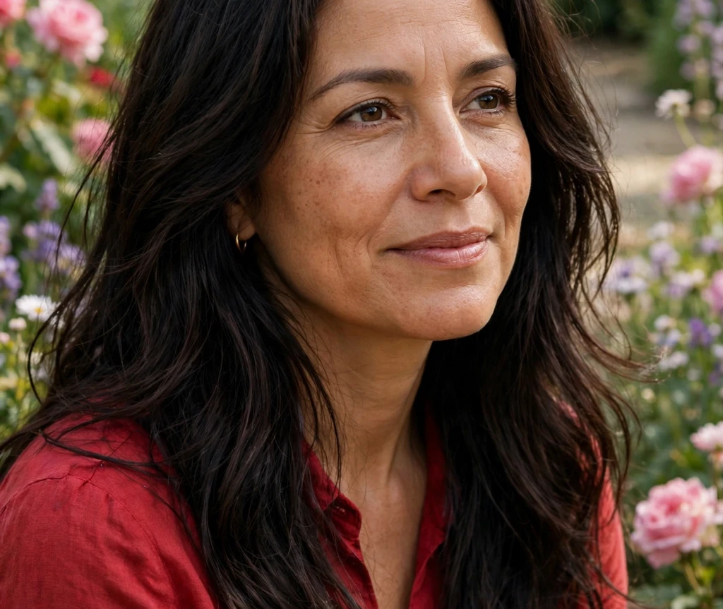 Side-swept bangs with long thin fine hair