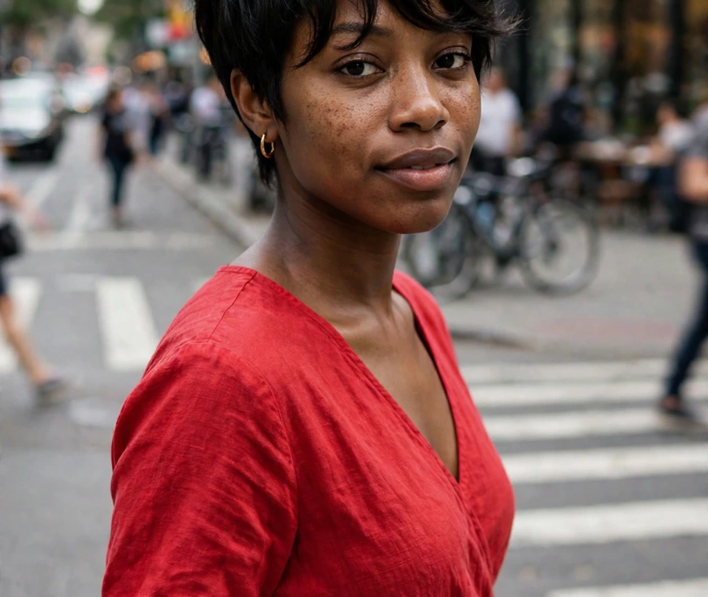 textured long pixie haircut with side-swept bangs