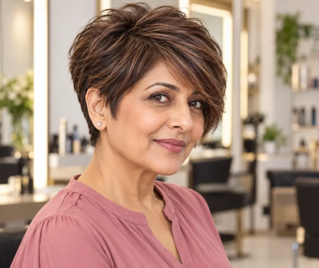 Long Pixie with Side-Swept Bangs