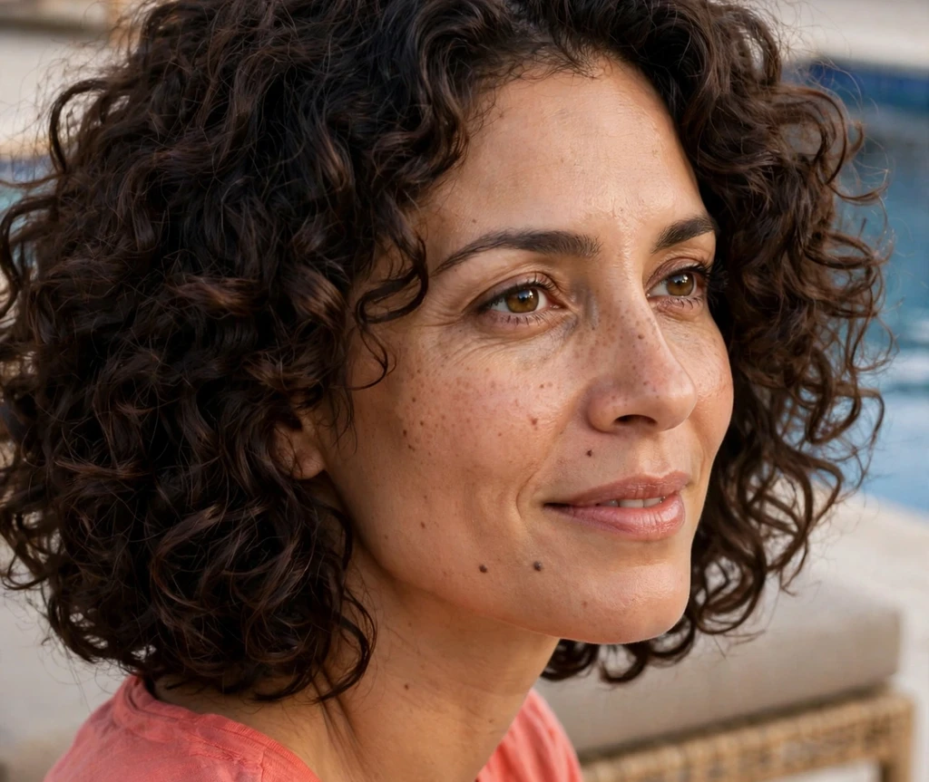 Voluminous curly medium bob for thick naturally curly hair