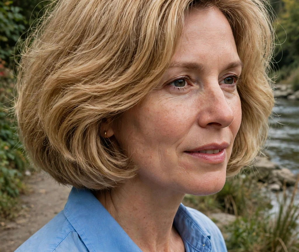 Feathered medium bob for thick hair with soft layered wings