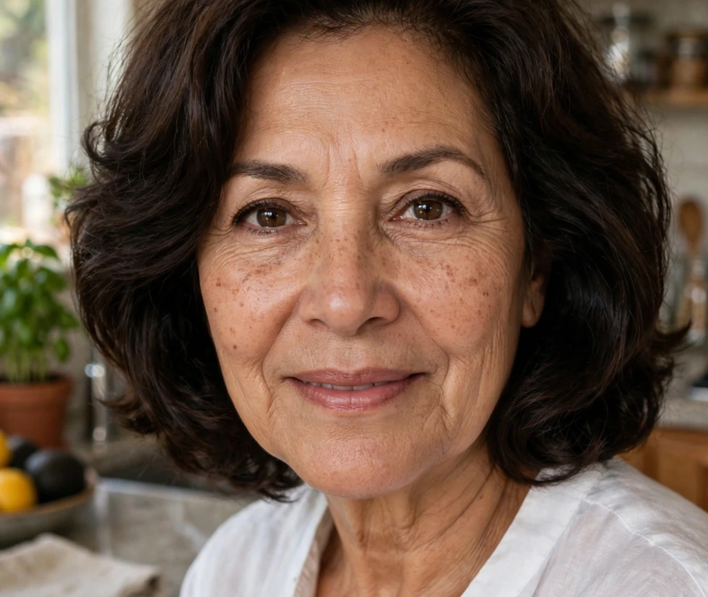 Wavy lob grazing medium bob for thick hair at collarbone length