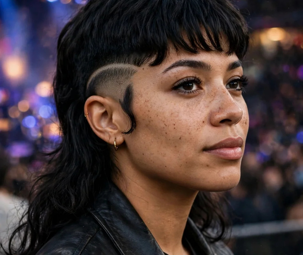 Burst Fade Mullet