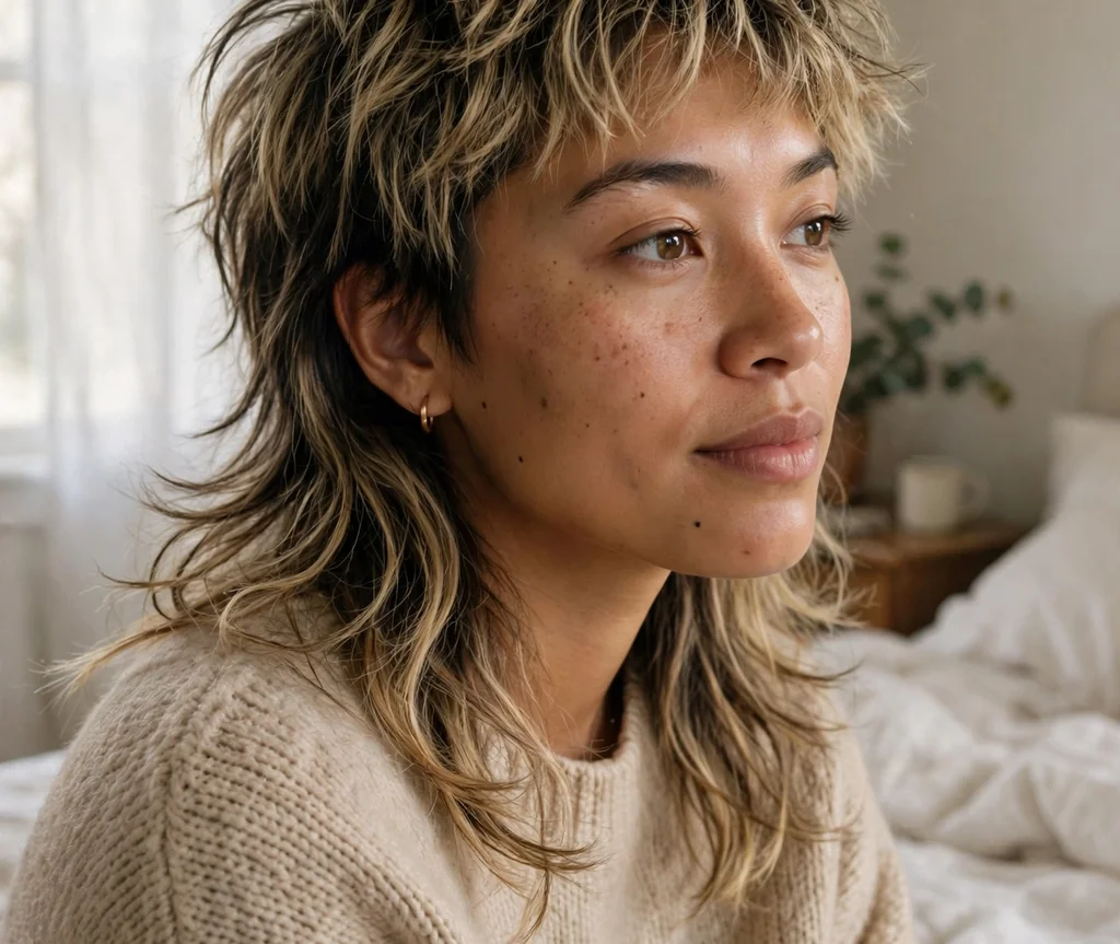 Messy Bedhead Mullet