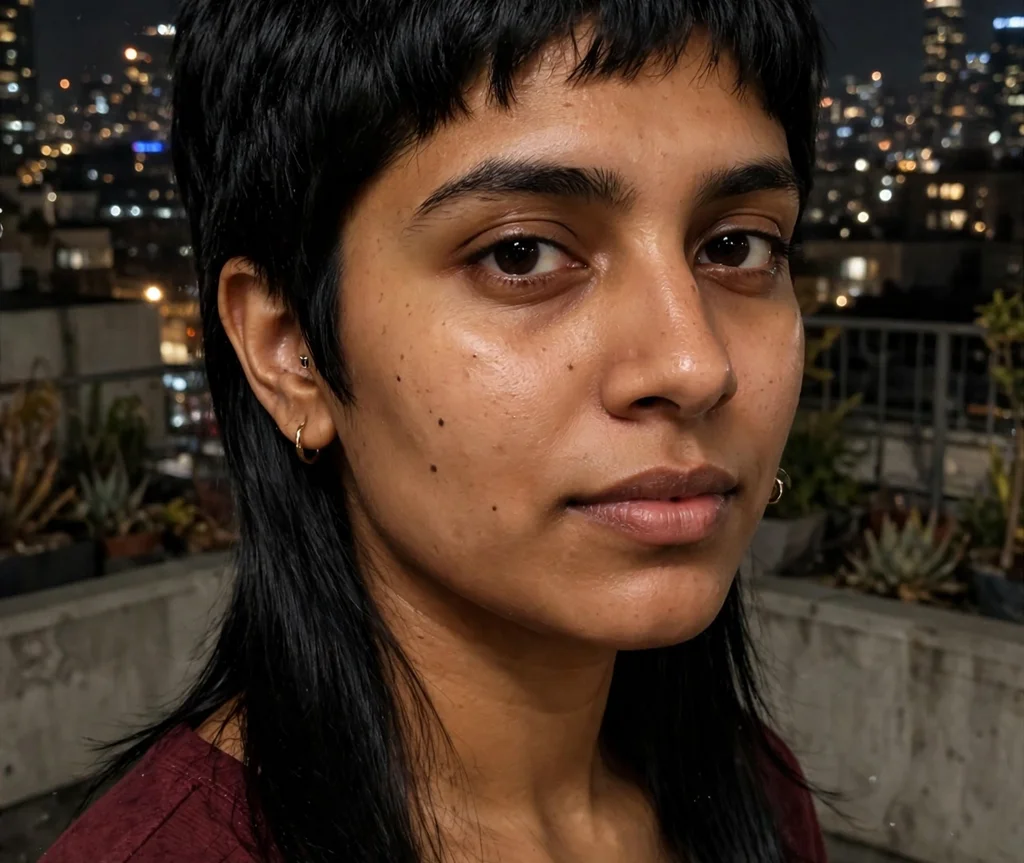 Jet Black Mullet