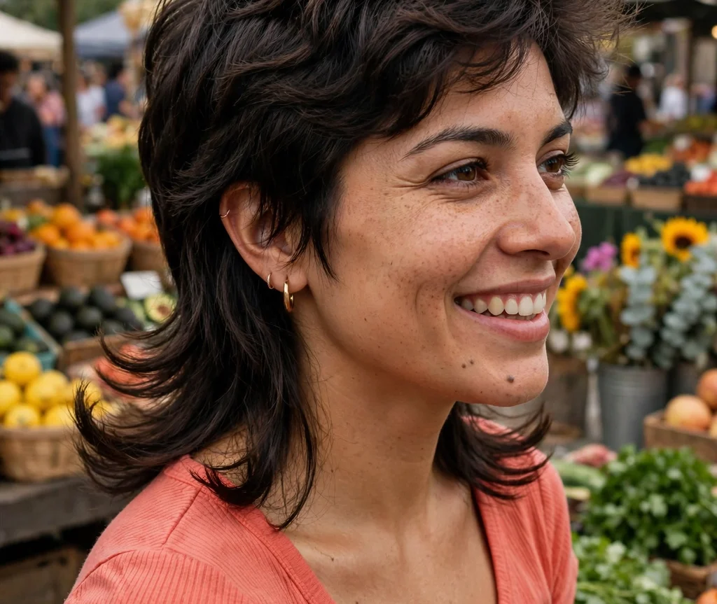 Mullet With Flipped Ends