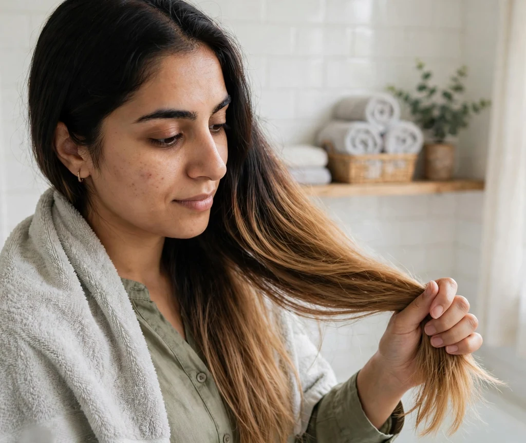 At-home ombre result with a smooth color gradient