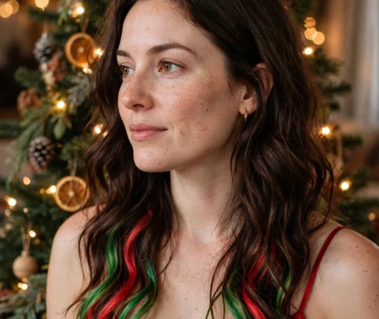 43 Beautiful Red And Green Christmas Hairstyles Full Of Spirit