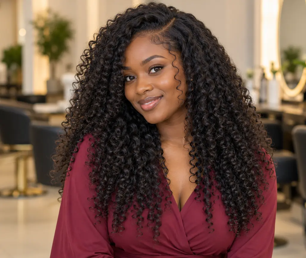 Refreshed Loose Curls with Face-Framing Pieces