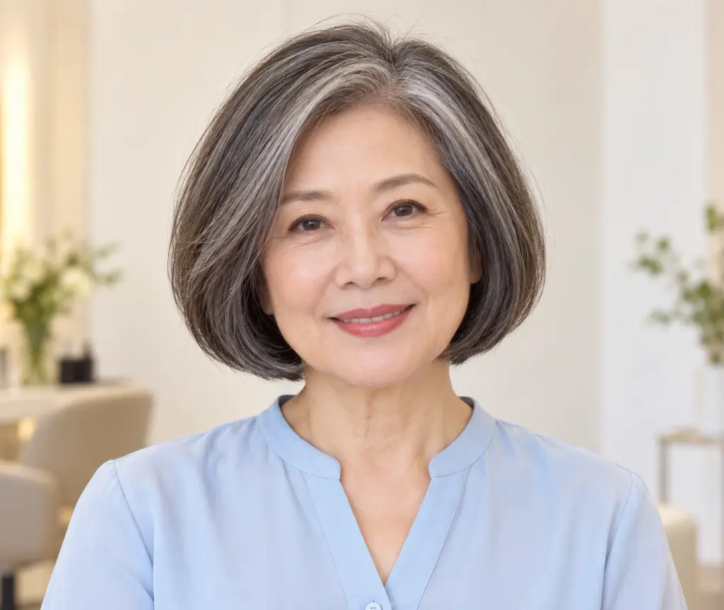 Rounded Bob for Fine Hair