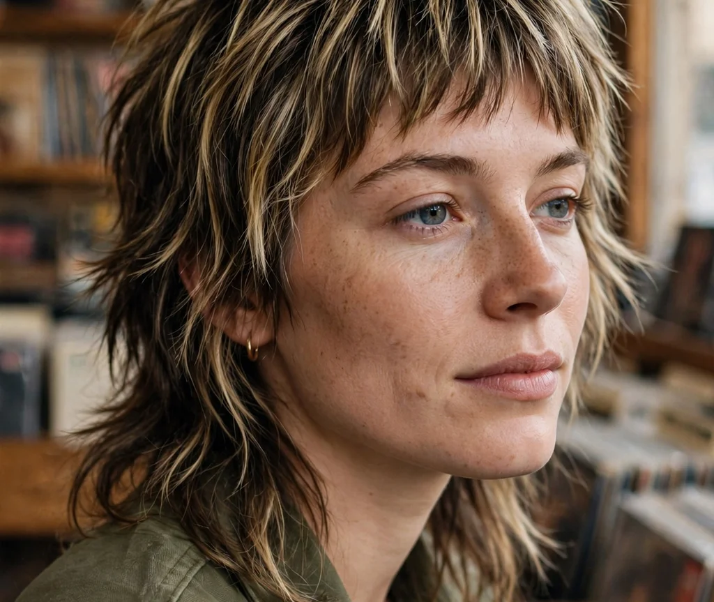 Shag Mullet With Choppy Bangs