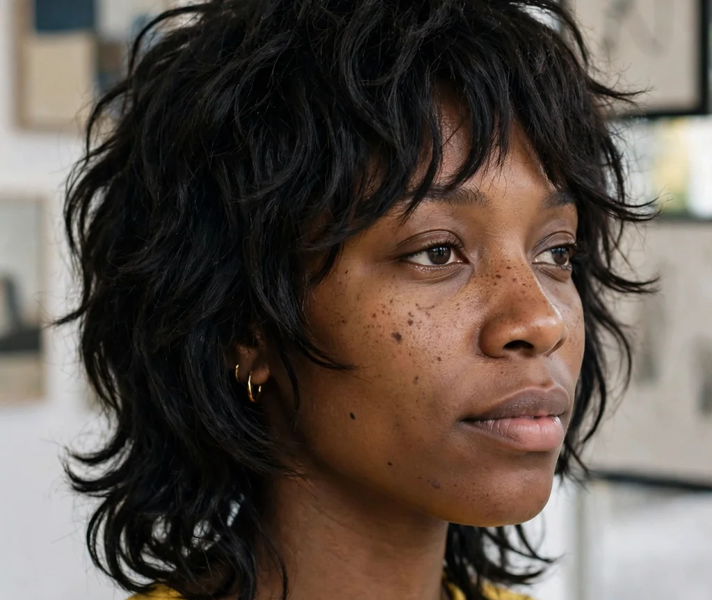 Textured Shag Mullet Bob