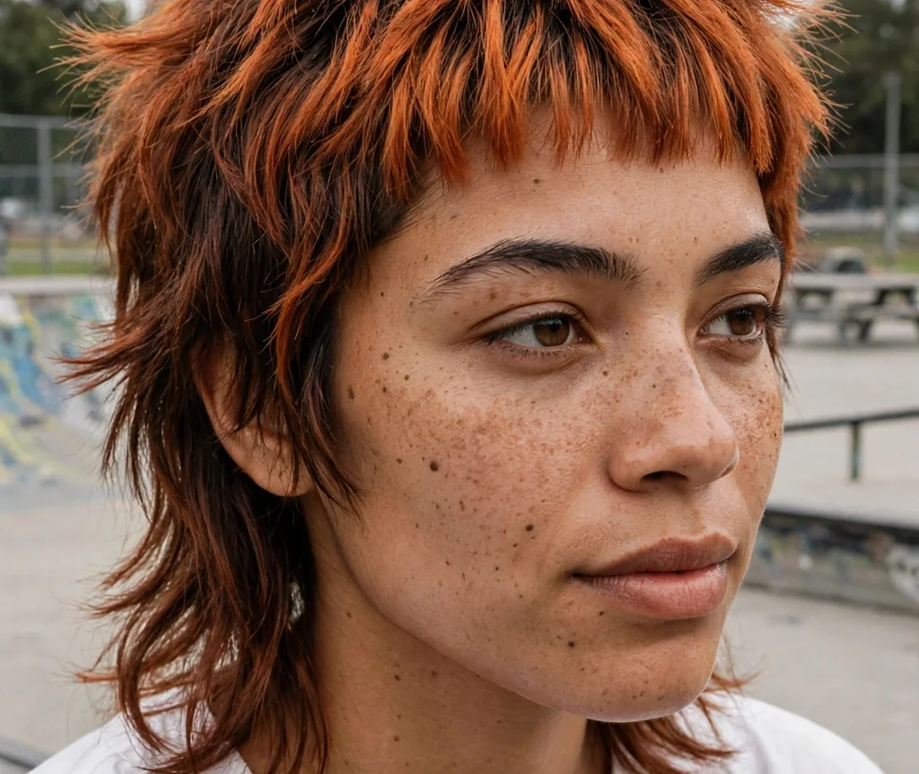Shag Mullet With Micro Fringe