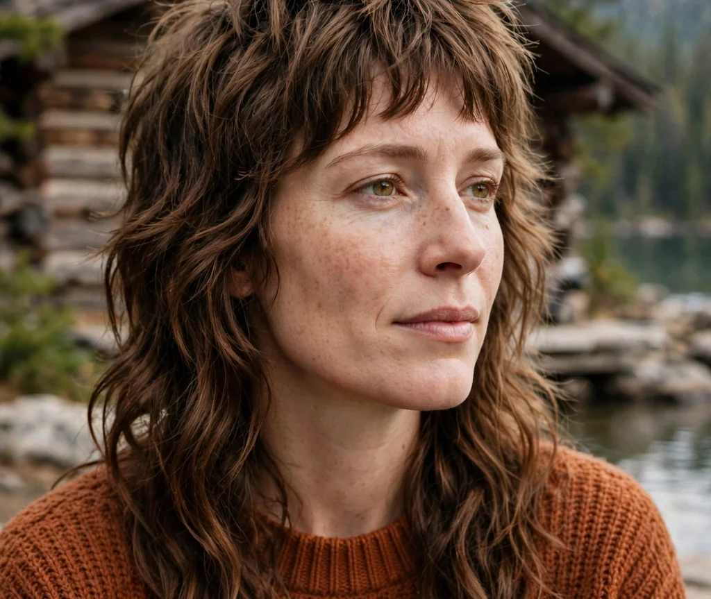 Wavy Shag Mullet