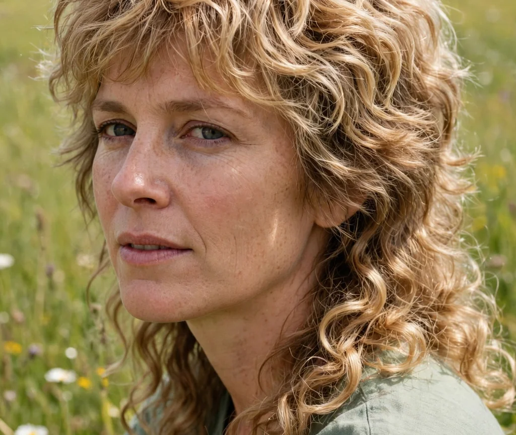 Permed Shag Mullet