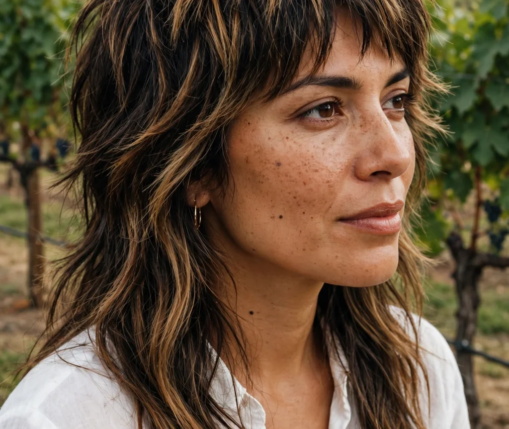 Shag Mullet With Balayage