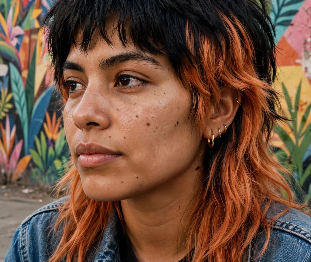 Two-Tone Shag Mullet