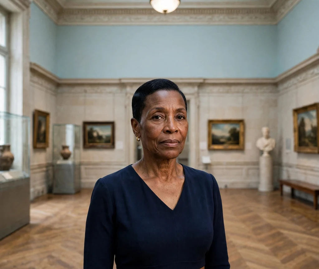 Black woman over 50 with a sculpted short crop