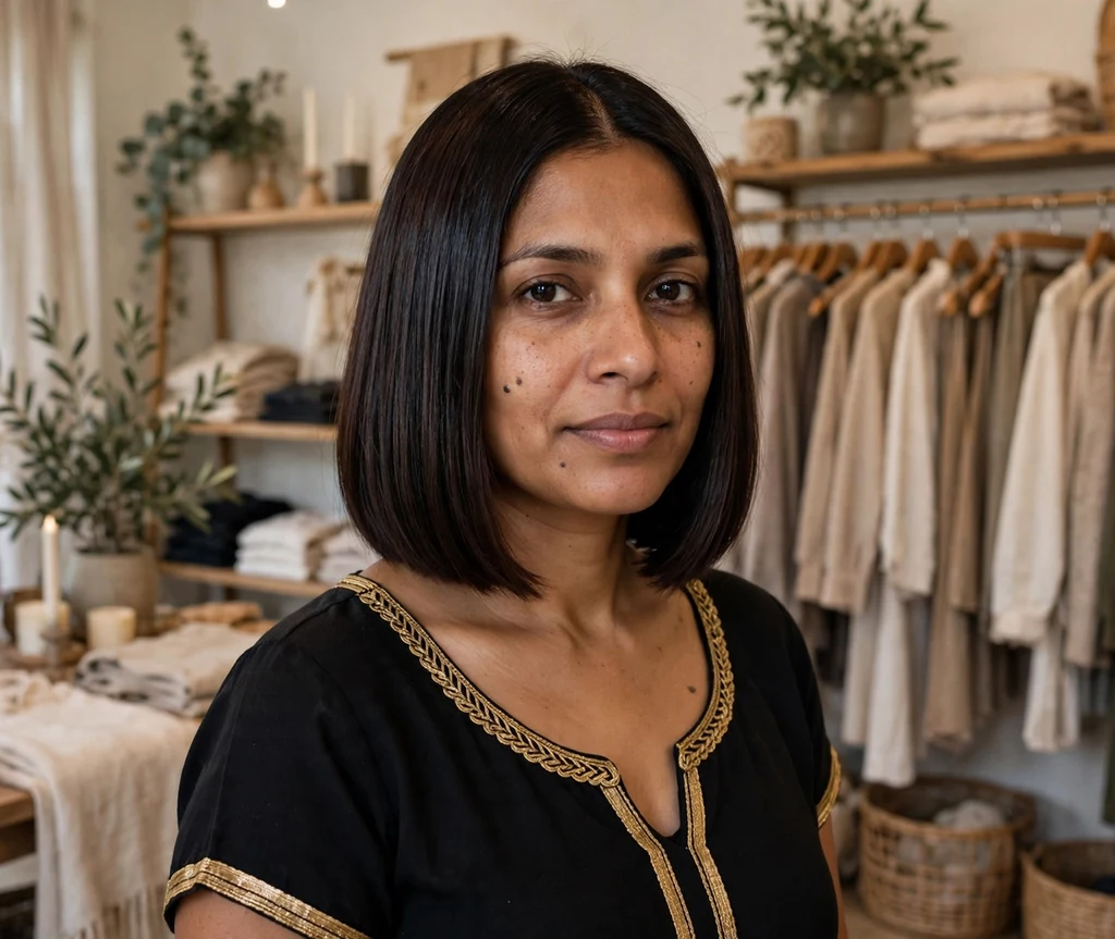 Glossy espresso brown bob with one-length blunt ends and glass-like shine