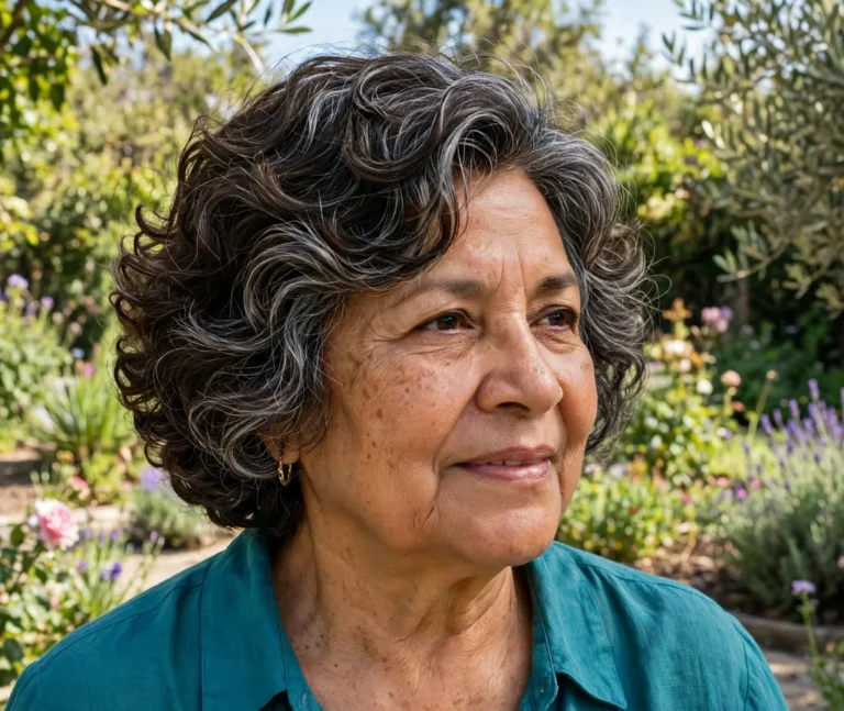 50 Beautiful Short Layered Curly Hairstyles For Older Women