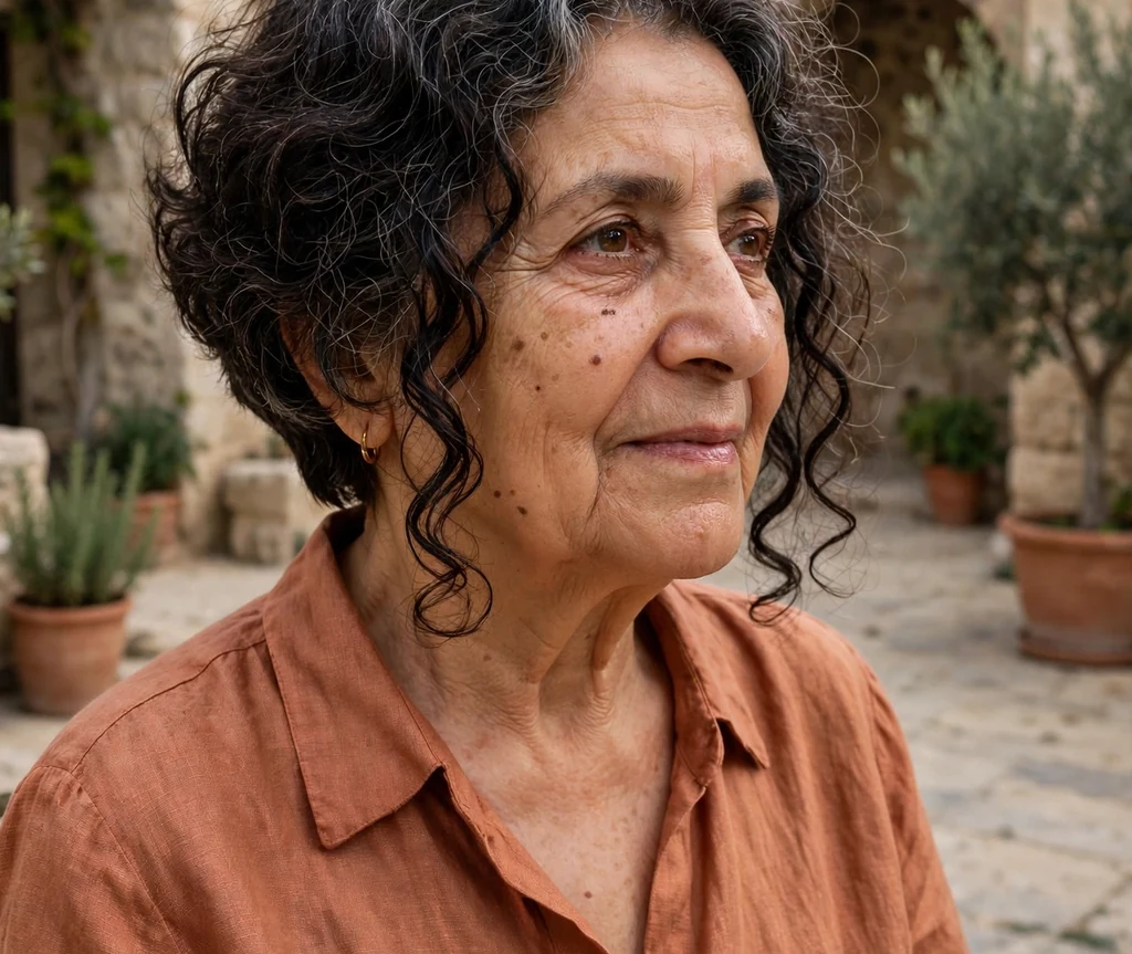 Voluminous curly pixie haircut with height on top for women over 50