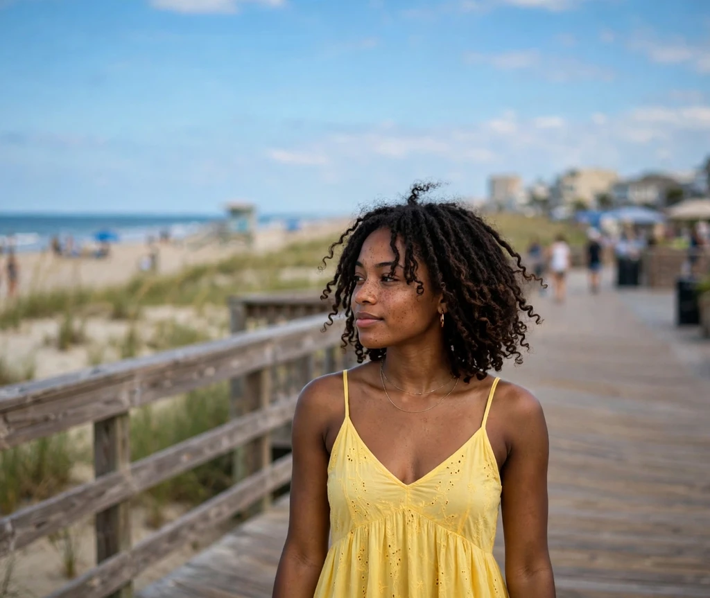 Short goddess locs with curly strands