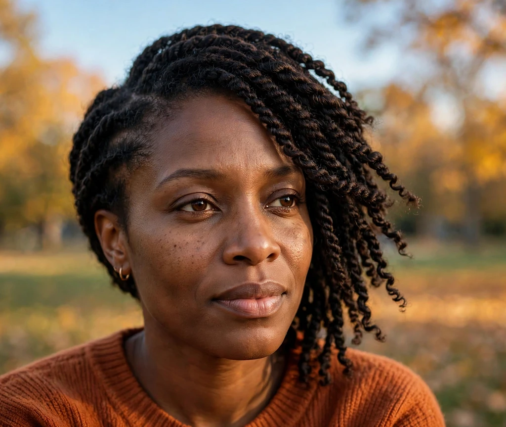 Side-swept short two-strand twists