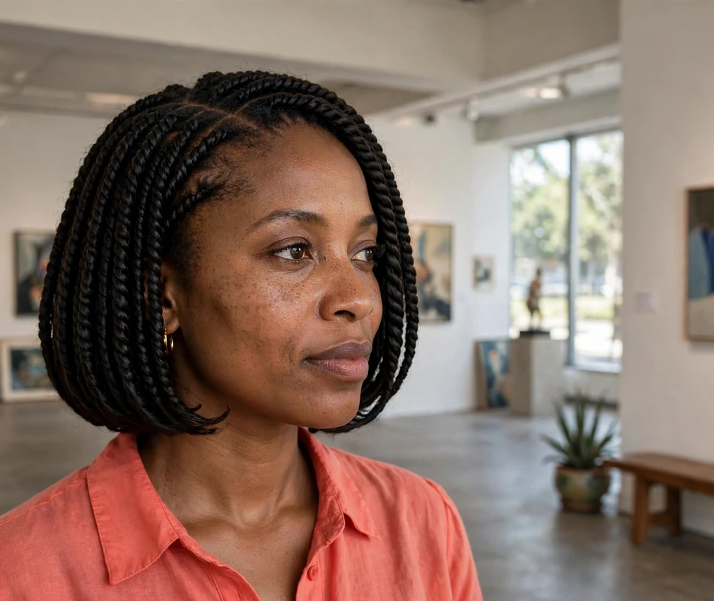Short senegalese twist bob