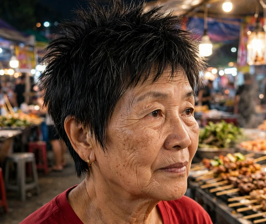 Short spiky shag pixie haircut for women over 50