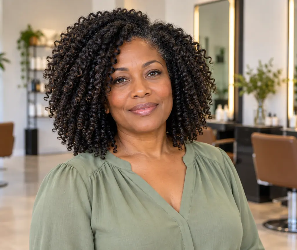 Shoulder-Length Natural Coils